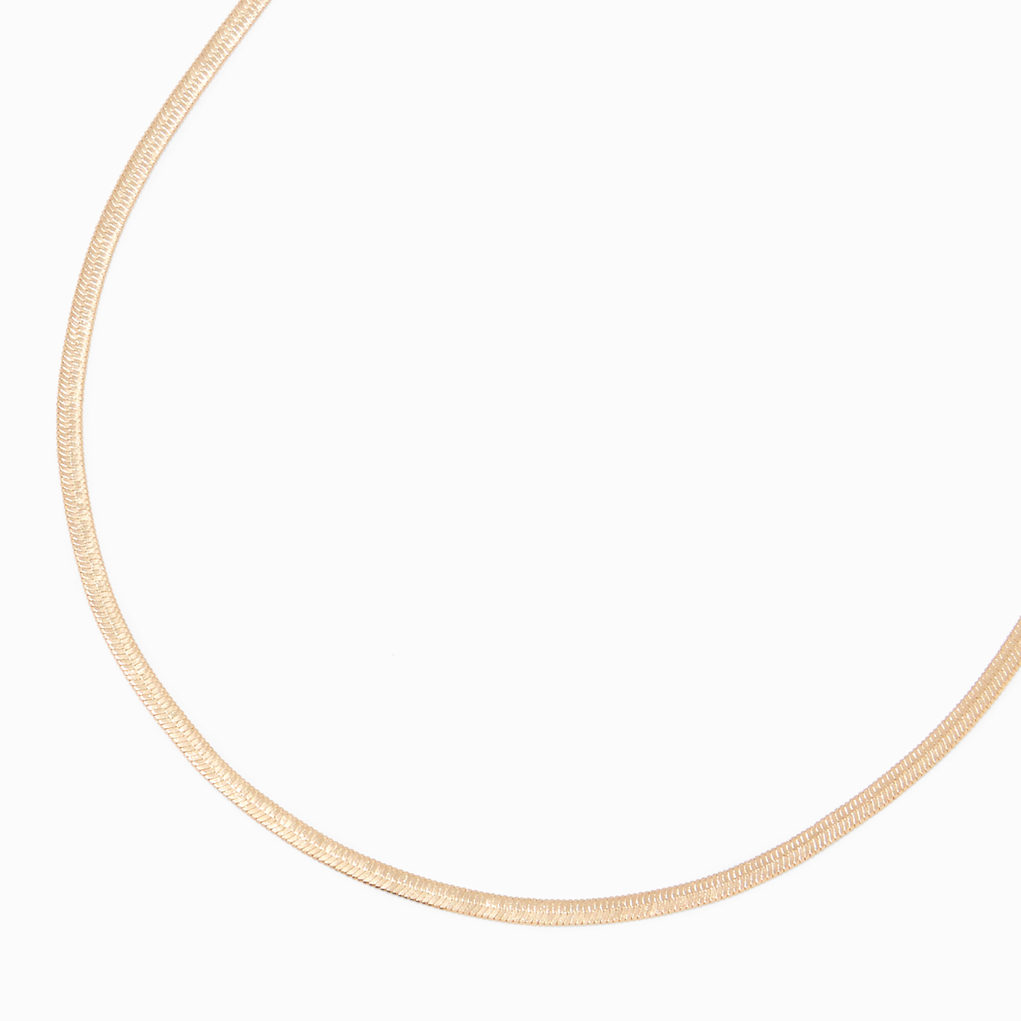 View Claires Snake Chain Necklace Gold information