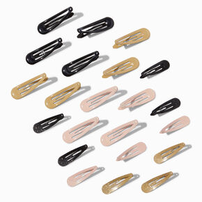 Ballet Neutral Snap Hair Clips - 22 Pack,