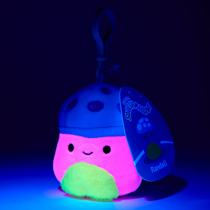 Squishmallows&trade; Claire&#39;s Exclusive 3.5&quot; Blacklight Randall Soft Toy,