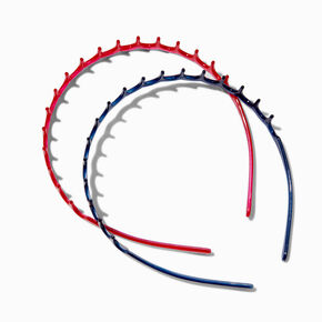 Red &amp; Blue Zig Zag Headbands - 2 Pack,