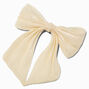 Ivory Organza Hair Bow Clip,