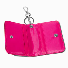 Porte-monnaie bling-bling effet d&eacute;grad&eacute; rose fuchsia,