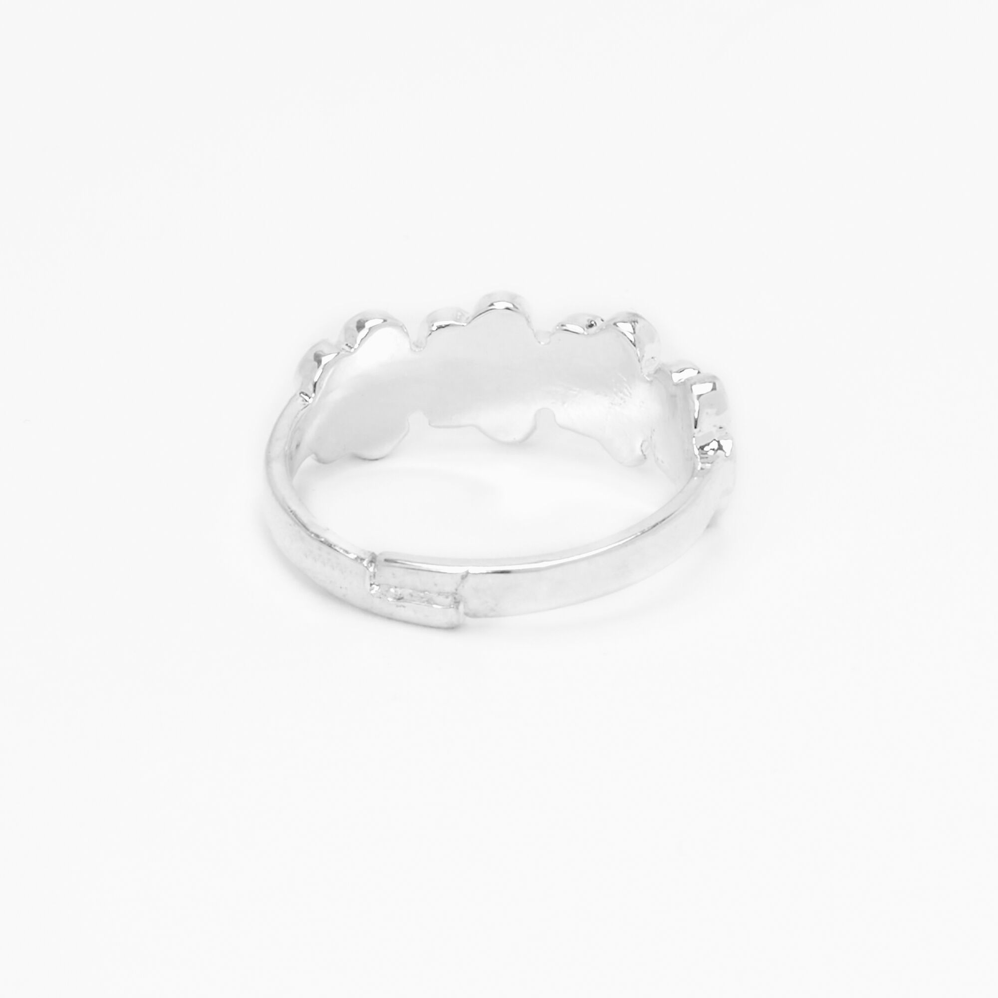 Silver Daisy Ring - Pink,