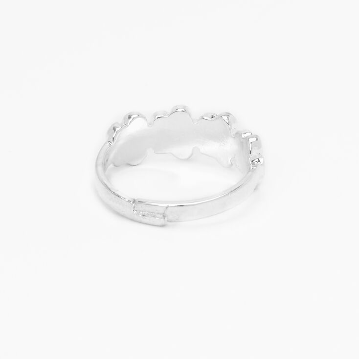 Silver Daisy Ring - Pink,