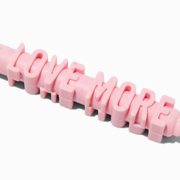 &quot;Love More&quot; 3D Pink Pen,
