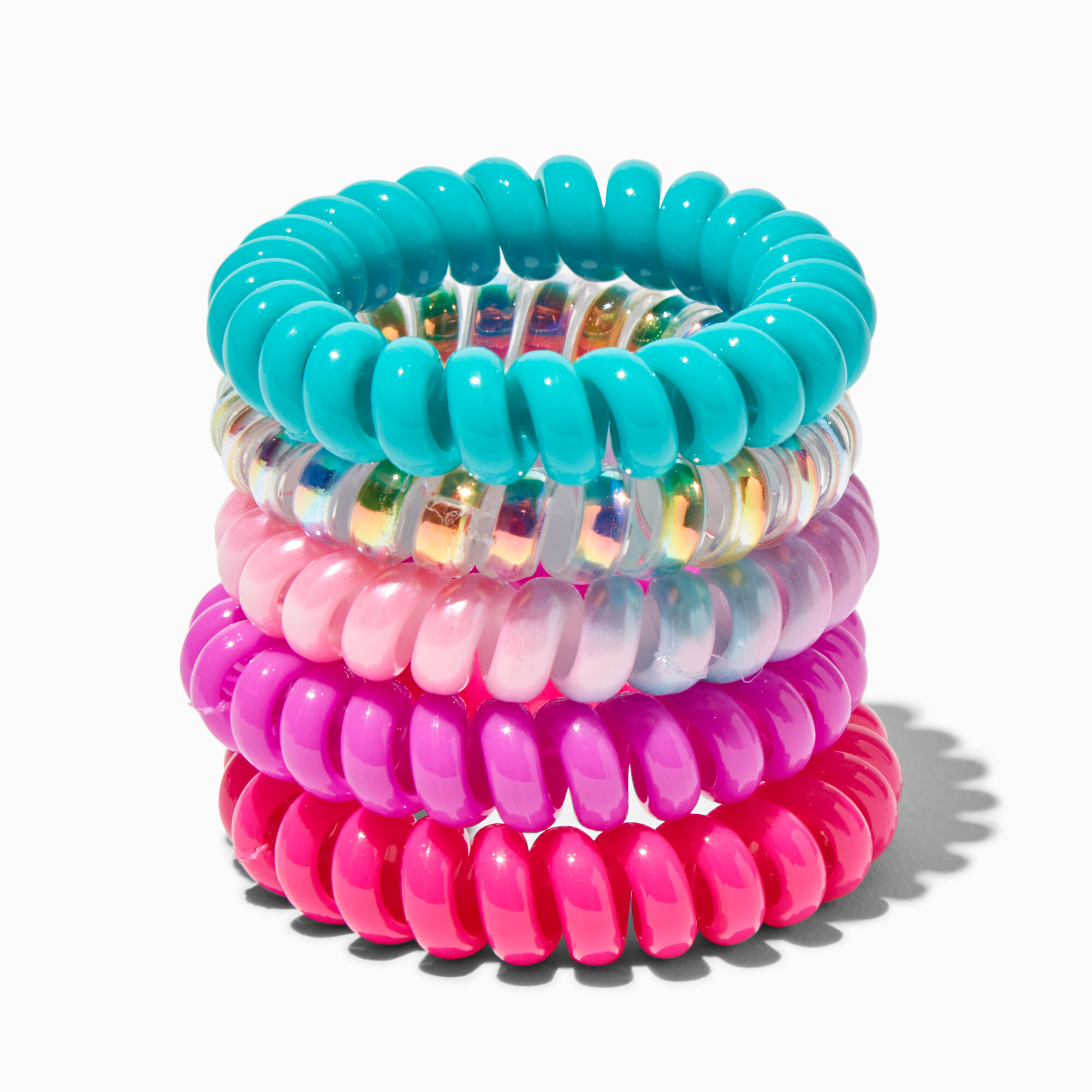 View Claires Club Jewel Tone Coil Bracelets 5 Pack information