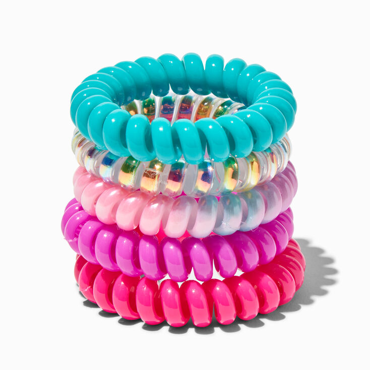 Claire&#39;s Club Jewel Tone Coil Bracelets - 5 Pack,