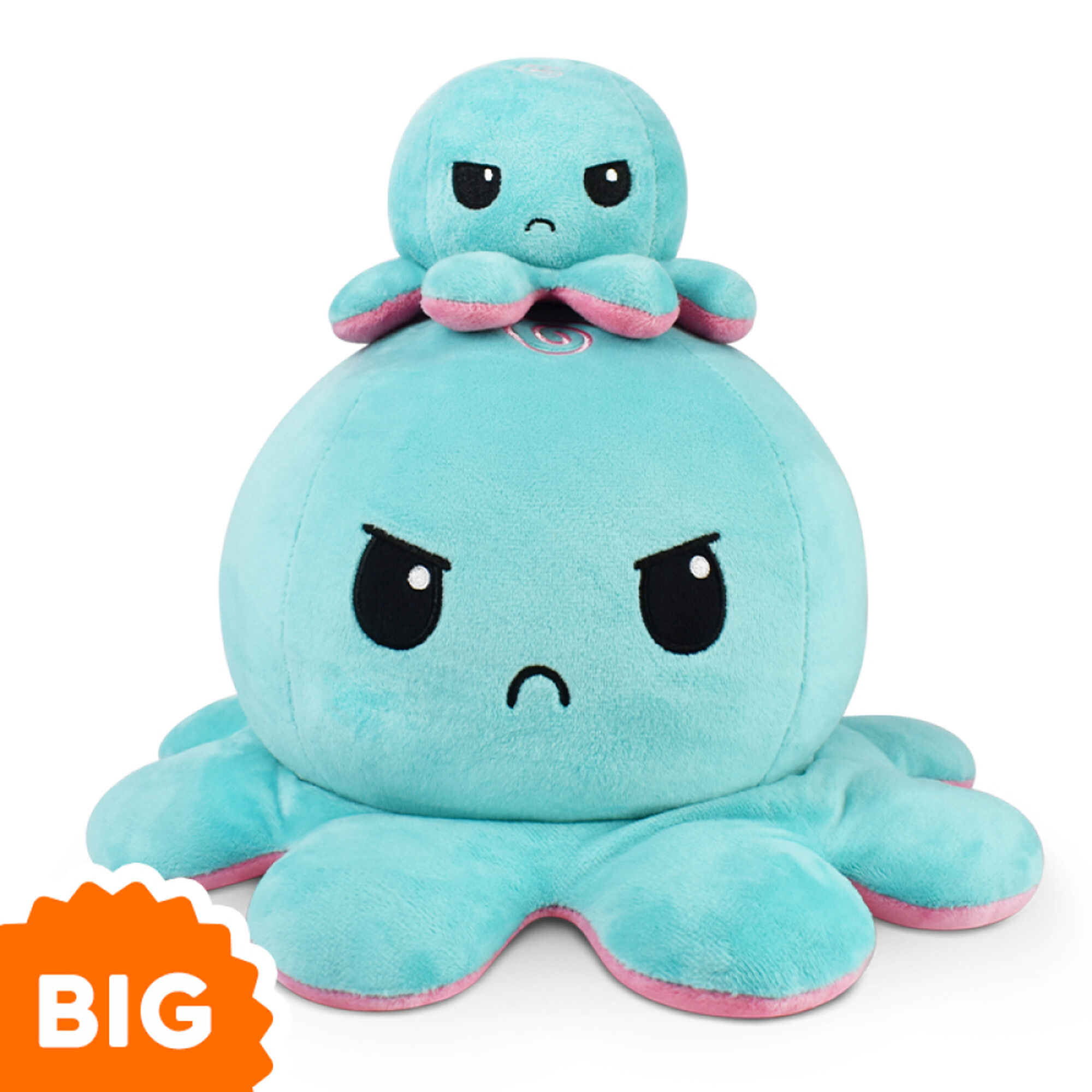 reversible octopus blue and pink