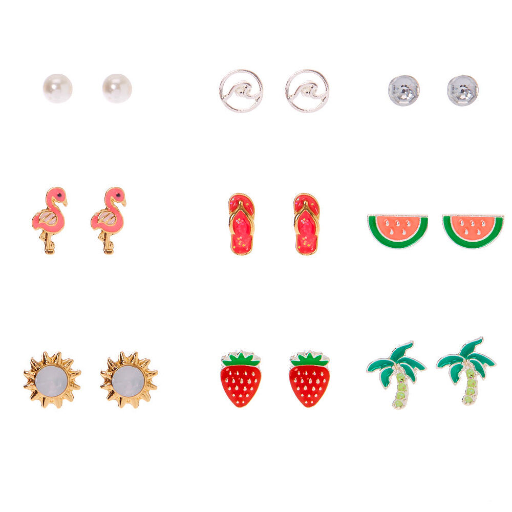 Beach earrings clearance studs