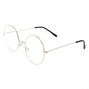 Silver Round Clear Lens Frames,