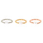 Mixed Metal 16G Pearl Twist Nose Rings - 3 Pack,