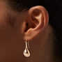 Gold-tone Liquid Drop Earrings,