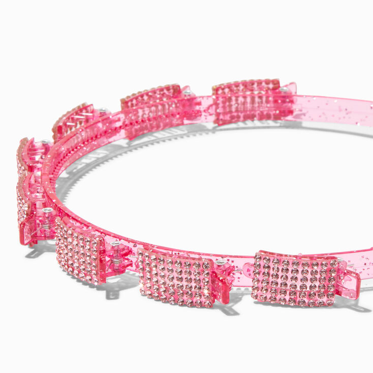 Pink Bling Twist &amp; Clip Headband,