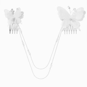 Whimsical Butterfly Connector Hair Combs - 2 Pack,