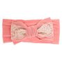 Claire&#39;s Club Lace Bow Headwrap - Pink,