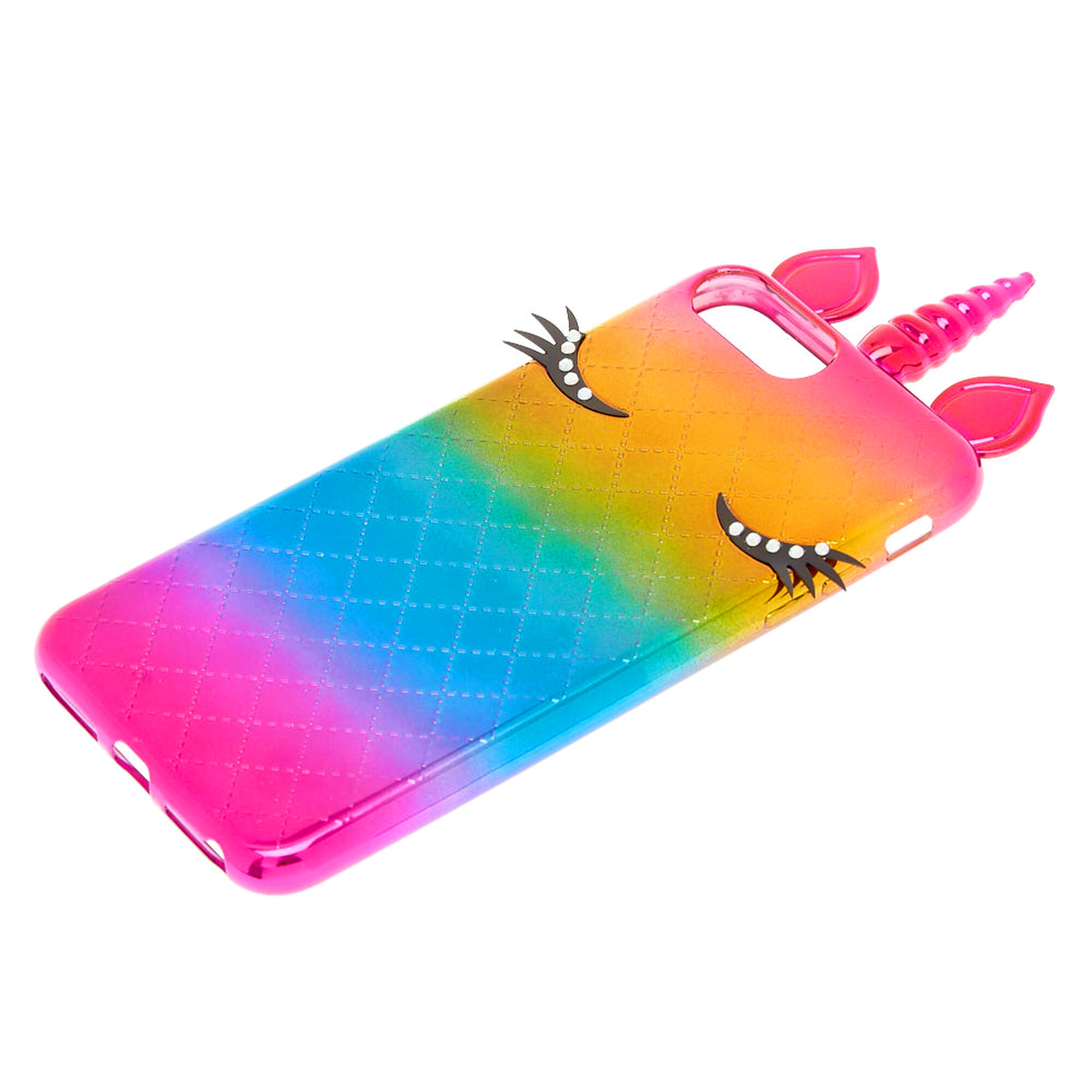 Metallic Rainbow Unicorn Phone Case Fits Iphone 6 7 8 Se Claire S