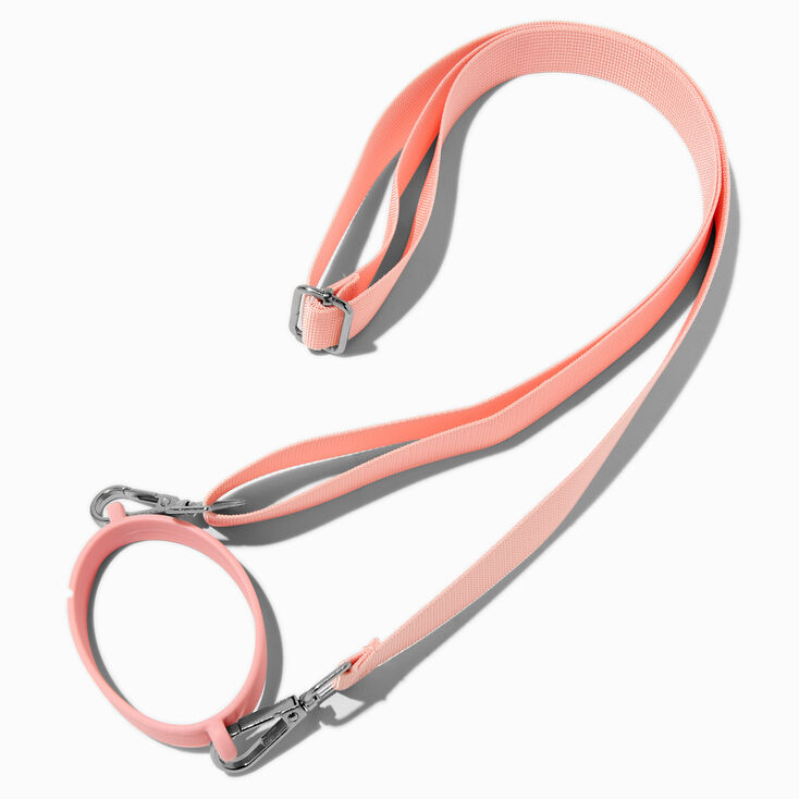 Baby Pink Crossbody Water Bottle Strap,