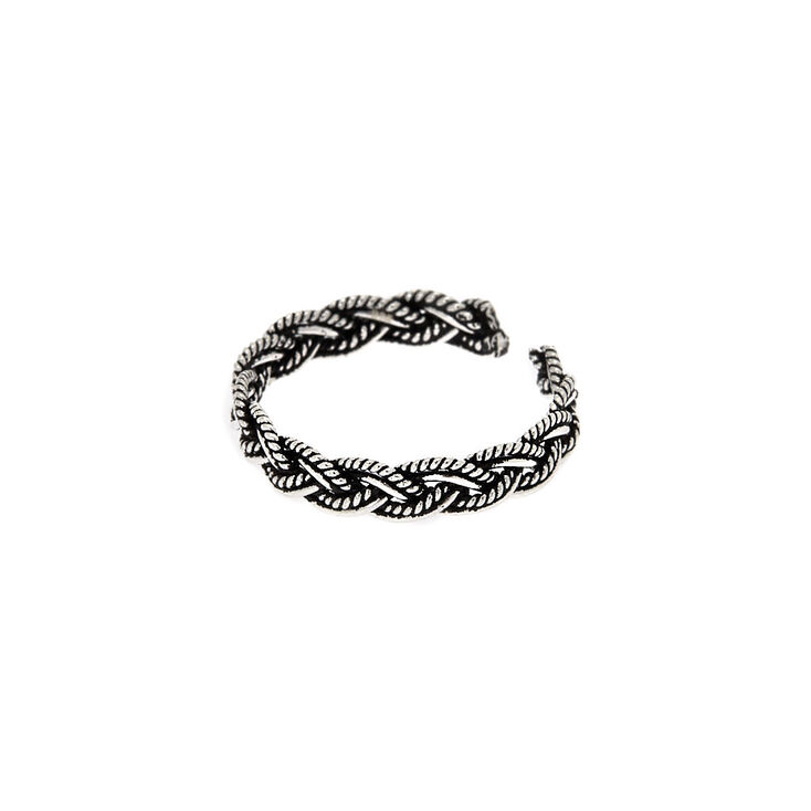Claire's Bague d'orteil tressée Bali en argent