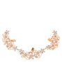 Bijoux de cheveux couleur dor&eacute; rose et fleurs en strass,