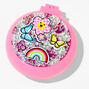 Checkered Daisy Bling Pop-Up Hair Brush,