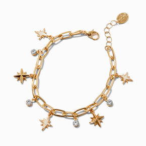 Gold-tone Celestial Charm Bracelet,