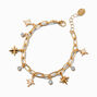 Gold-tone Celestial Charm Bracelet,