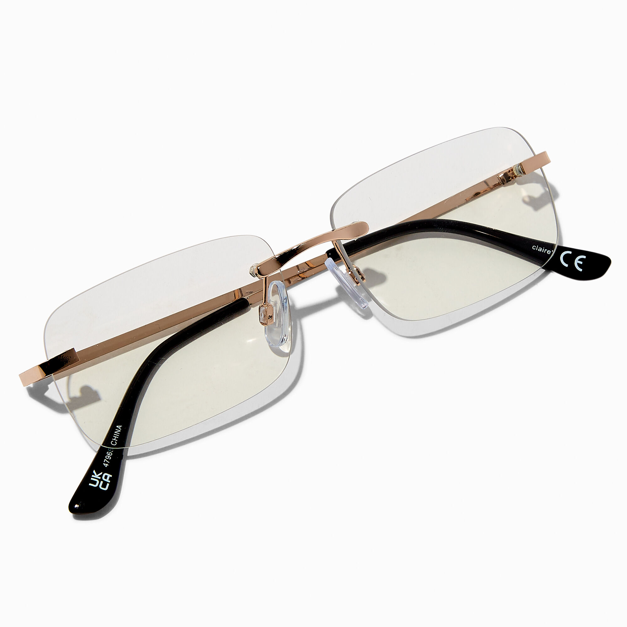 Rimless fake glasses shop