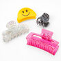Love Happy Co&trade; Glitter Hair Claws - 4 Pack,