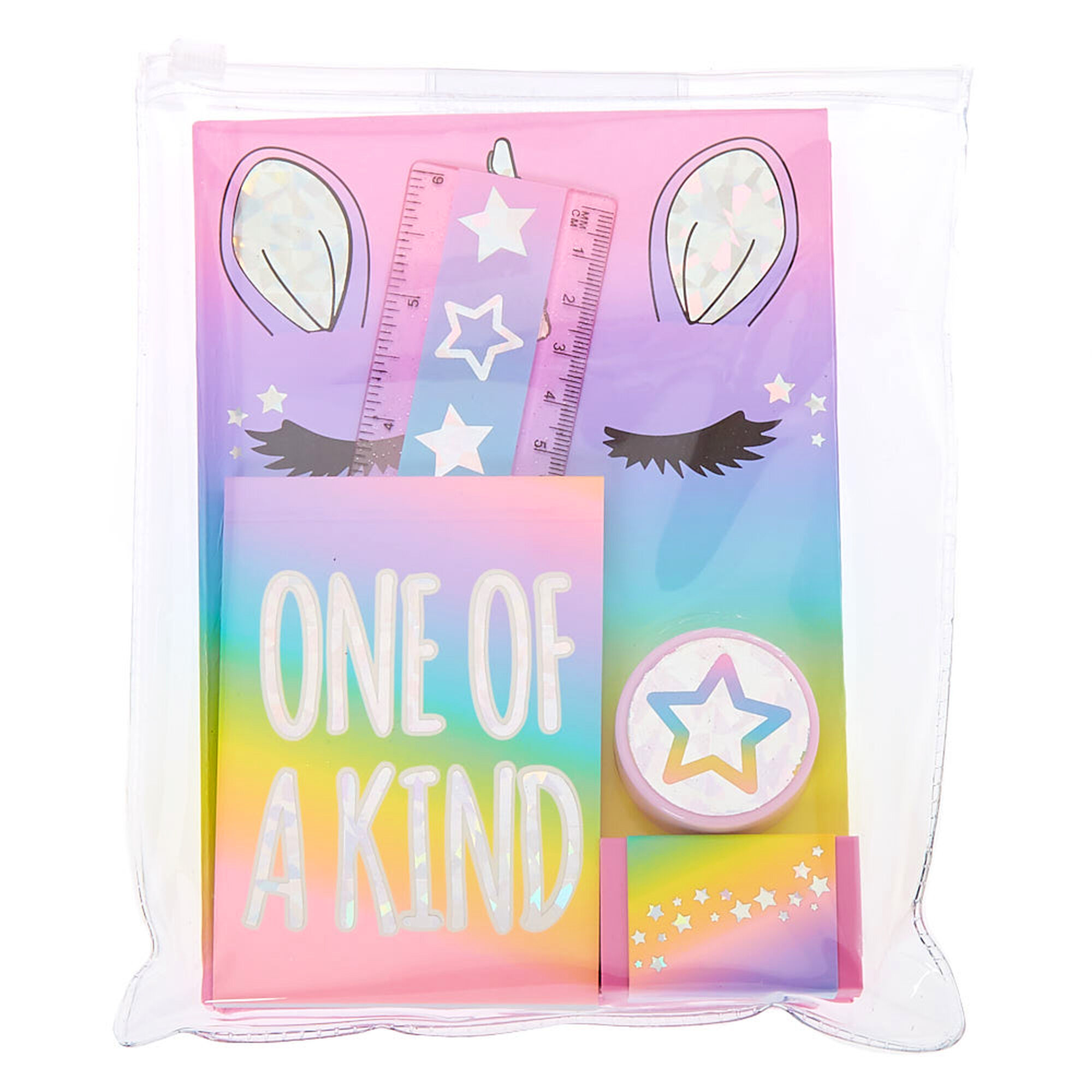 Pastel Rainbow Unicorn Stationery Set Claire S