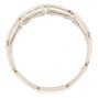 Bracelet &eacute;lastique m&eacute;tallique martel&eacute; couleur argent&eacute;,
