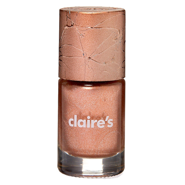 Vernis &agrave; ongles m&eacute;tallis&eacute; couleur dor&eacute; rose,