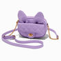 Claire&#39;s Club Purple Bunny Ear Crossbody Bag,
