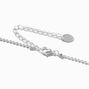 Silver Flame Butterfly Pendant Necklace,