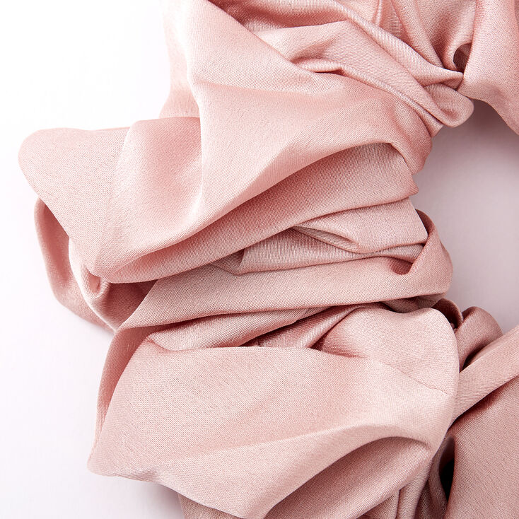 Giant Satin Hair Scrunchie - Blush Pink,