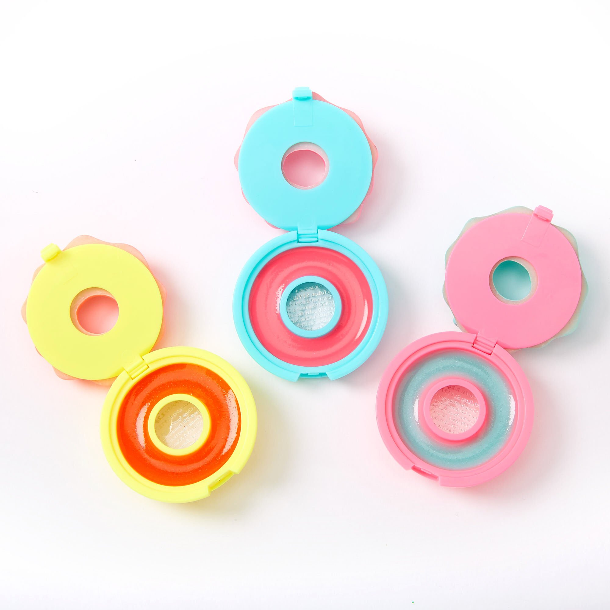Neon Donuts Lip Gloss Set - 3 Pack,