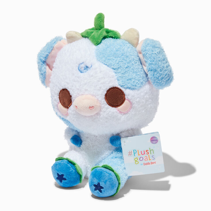 &#35;Plush Goals by Cuddle Barn&reg; Claire&#39;s Exclusive 9&#39;&#39; Blueberry Cow Plush Toy,