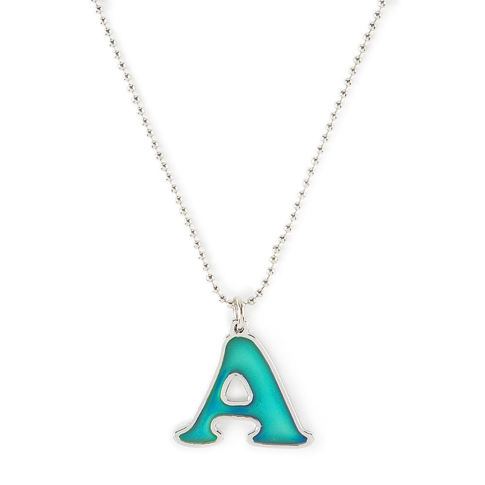 Mood Initial Pendant Necklace A