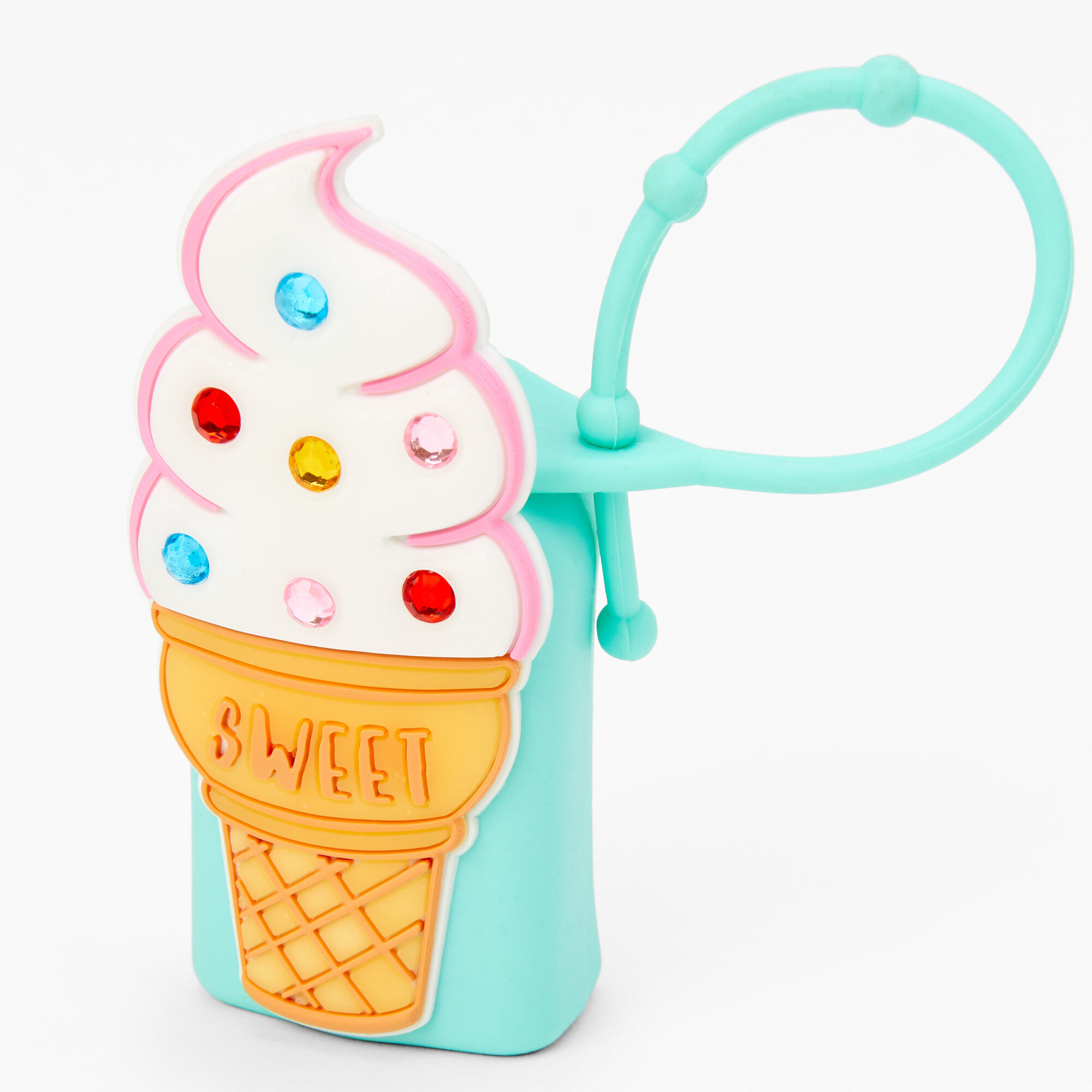 View Claires Ice Cream Hand Sanitizer Holder Mint information