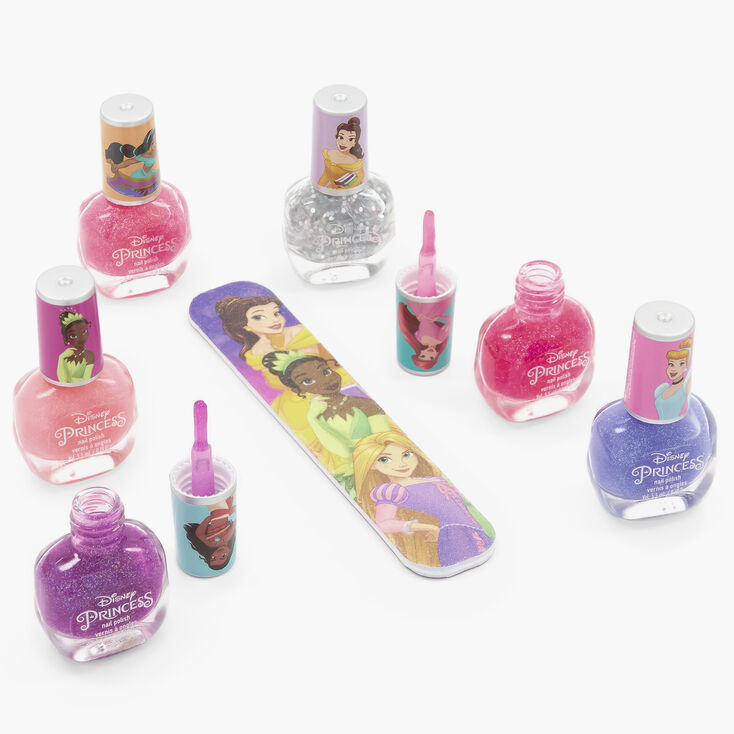 Vernis &agrave; ongles et lime &agrave; ongles Disney Princess - Lot de 7,