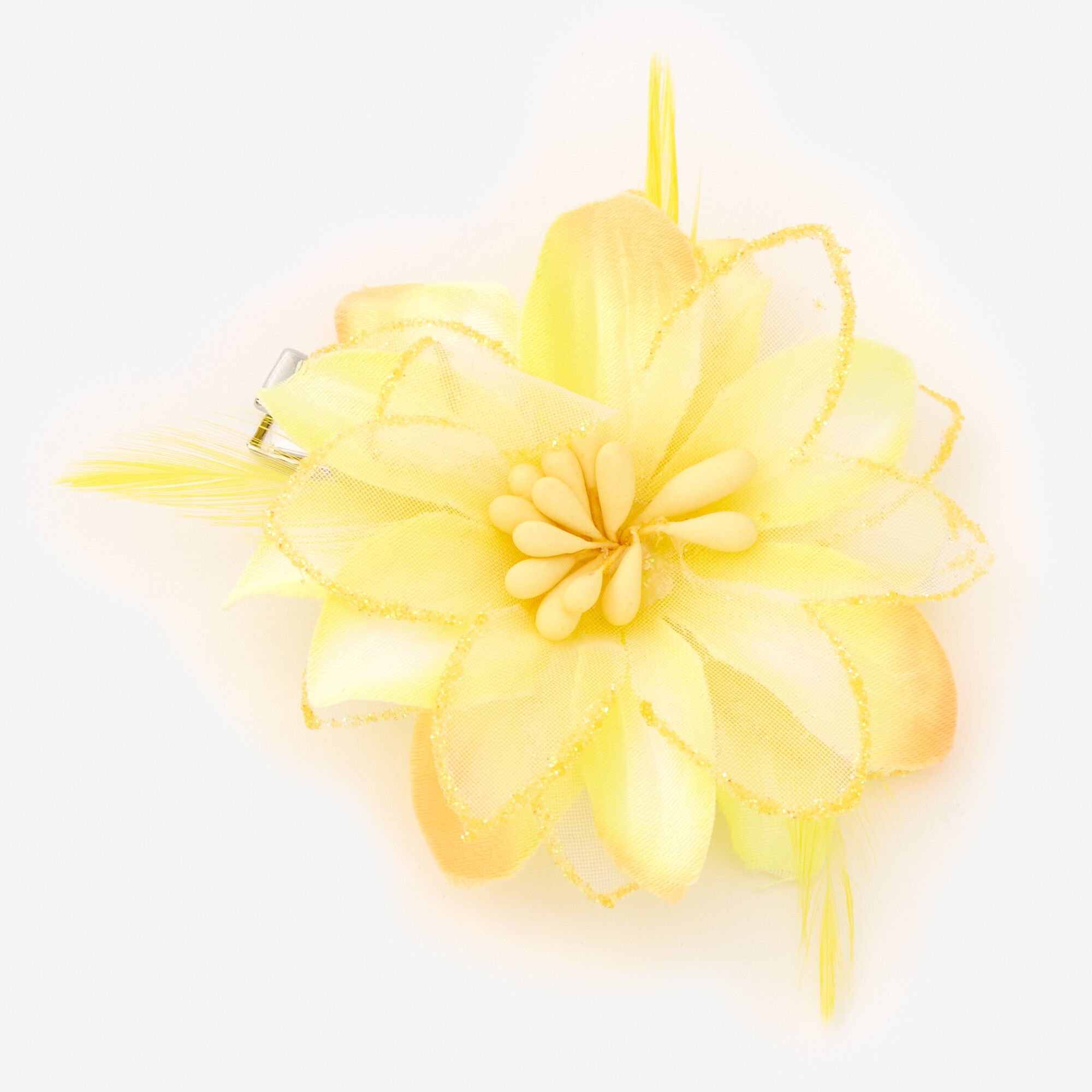 Yellow flower hair new arrivals accessories