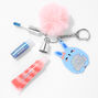 Blue Bunny Lip Gloss Keychain,