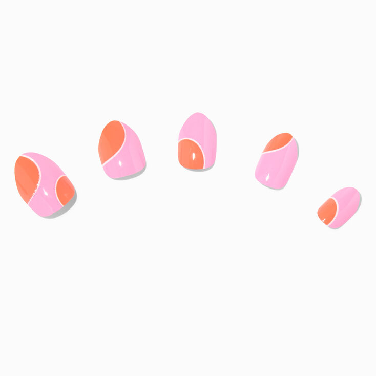 Pink Retro Stiletto Press On Vegan Faux Nail Set &#40;24 Pack&#41;,
