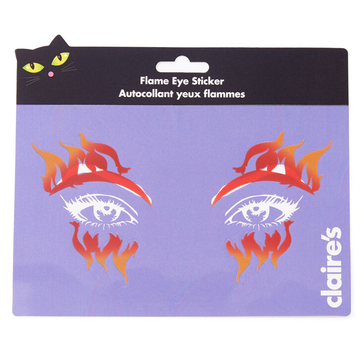 Fire Eyes Face Stickers - Orange,