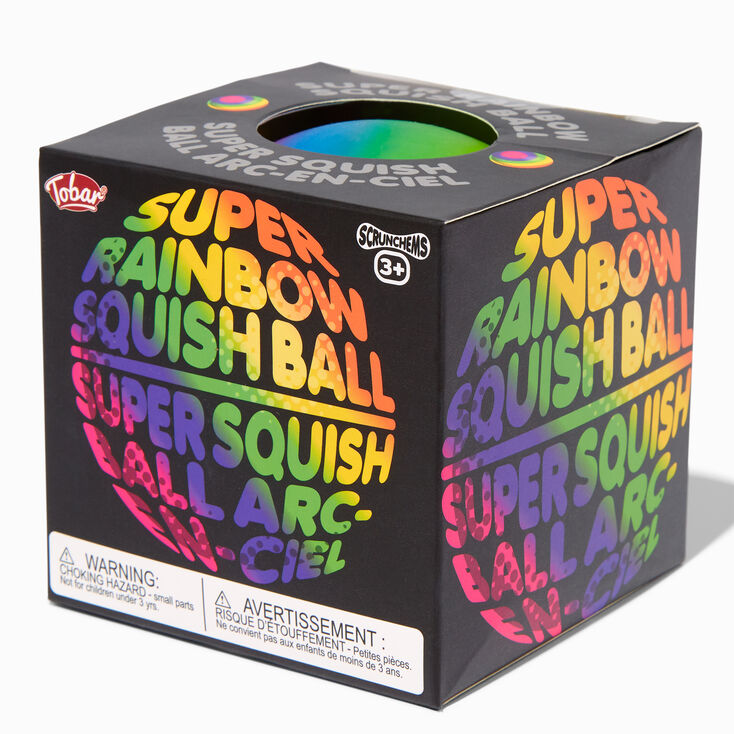 Tobar&reg; Super Rainbow Squish Ball Fidget Toy,