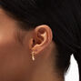 C LUXE by Claire&#39;s 18kt Gold Plated 18mm Thick Hoop Earrings,