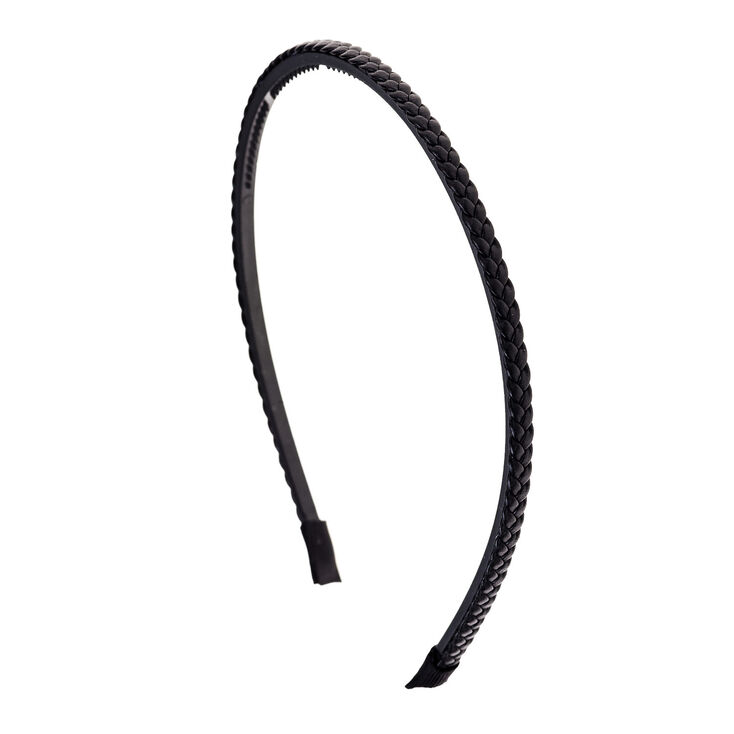 Black Plaited Headband,