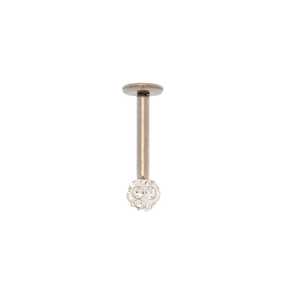 Titanium 16G Fireball Tragus Flat Back Earring,
