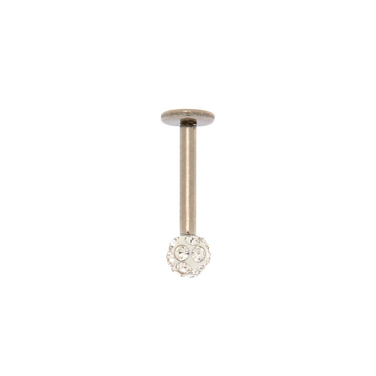 Titanium 16G Fireball Tragus Flat Back Earring,