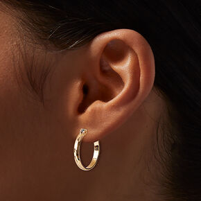 Gold-tone 15mm Hoops,