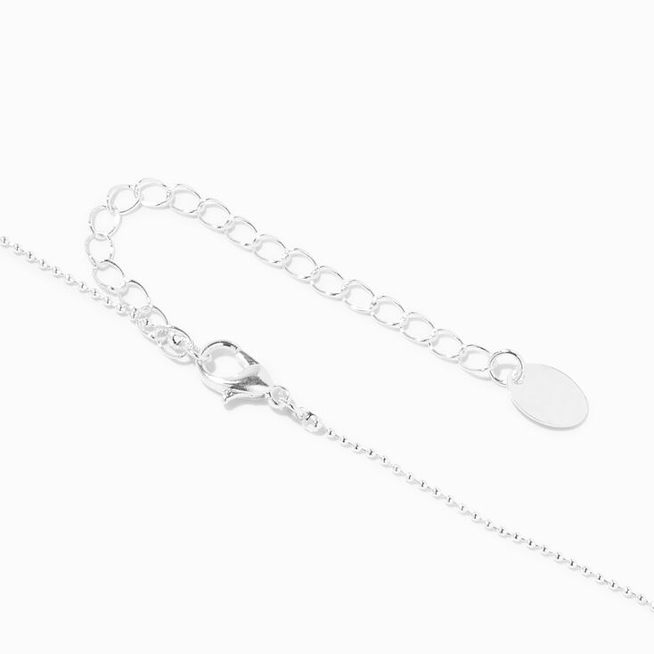 Silver-tone Delicate Daisy Pendant Necklace,